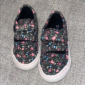 Floral Kids Shoes with Velcro strap size 10